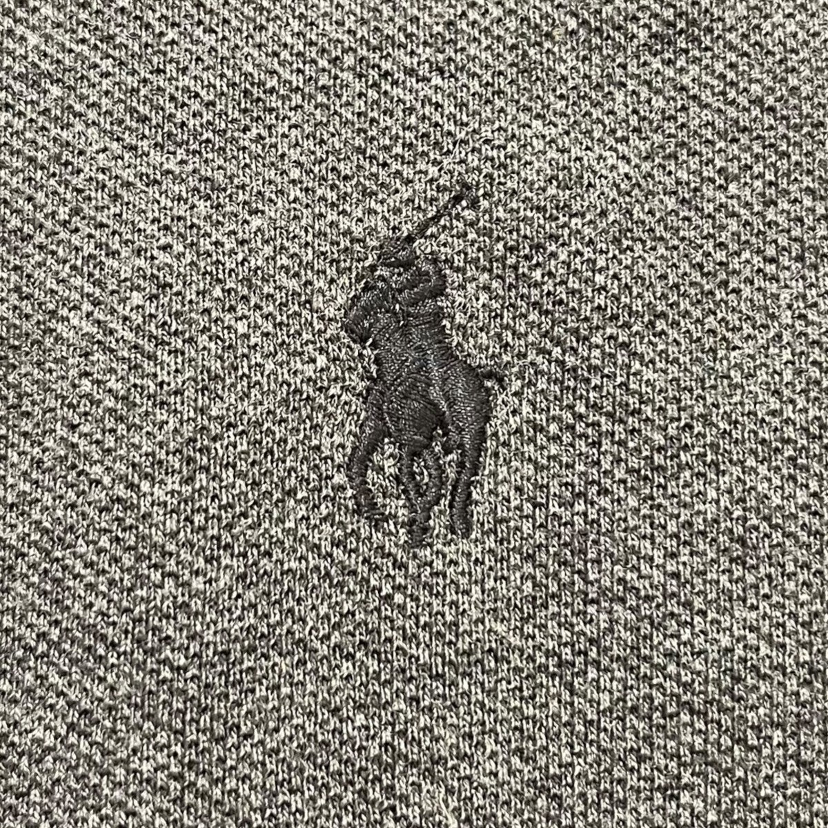 ポニー刺繍長袖ポロシャツ