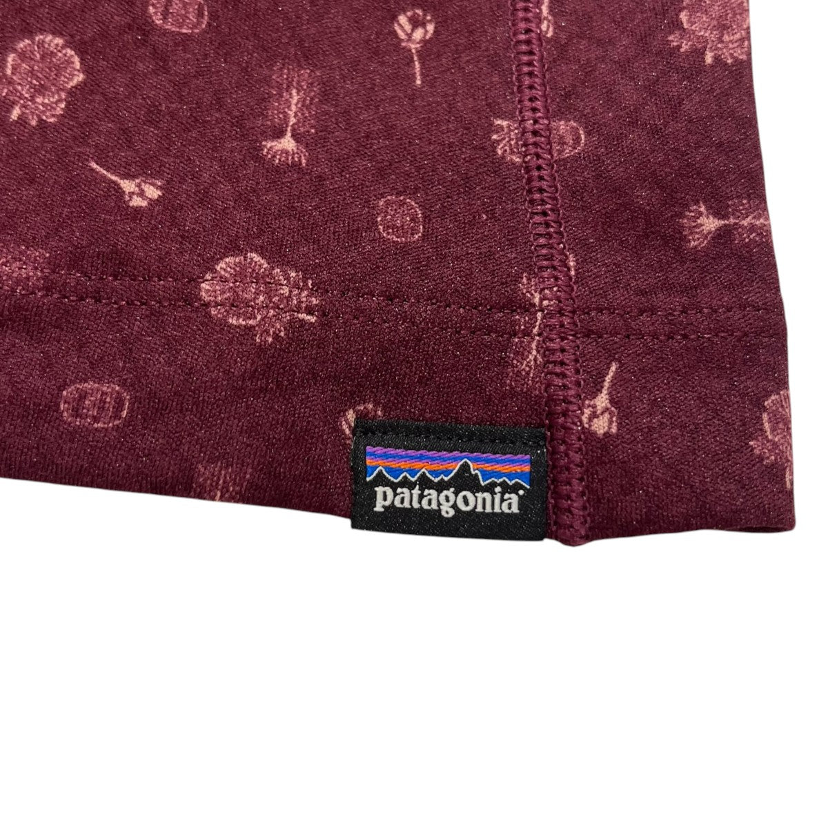 Patagonia キャプリーン・ミッドウェイト・ジップネック総柄長袖カットソー44457 古着・中古-3枚目のアイテム画像