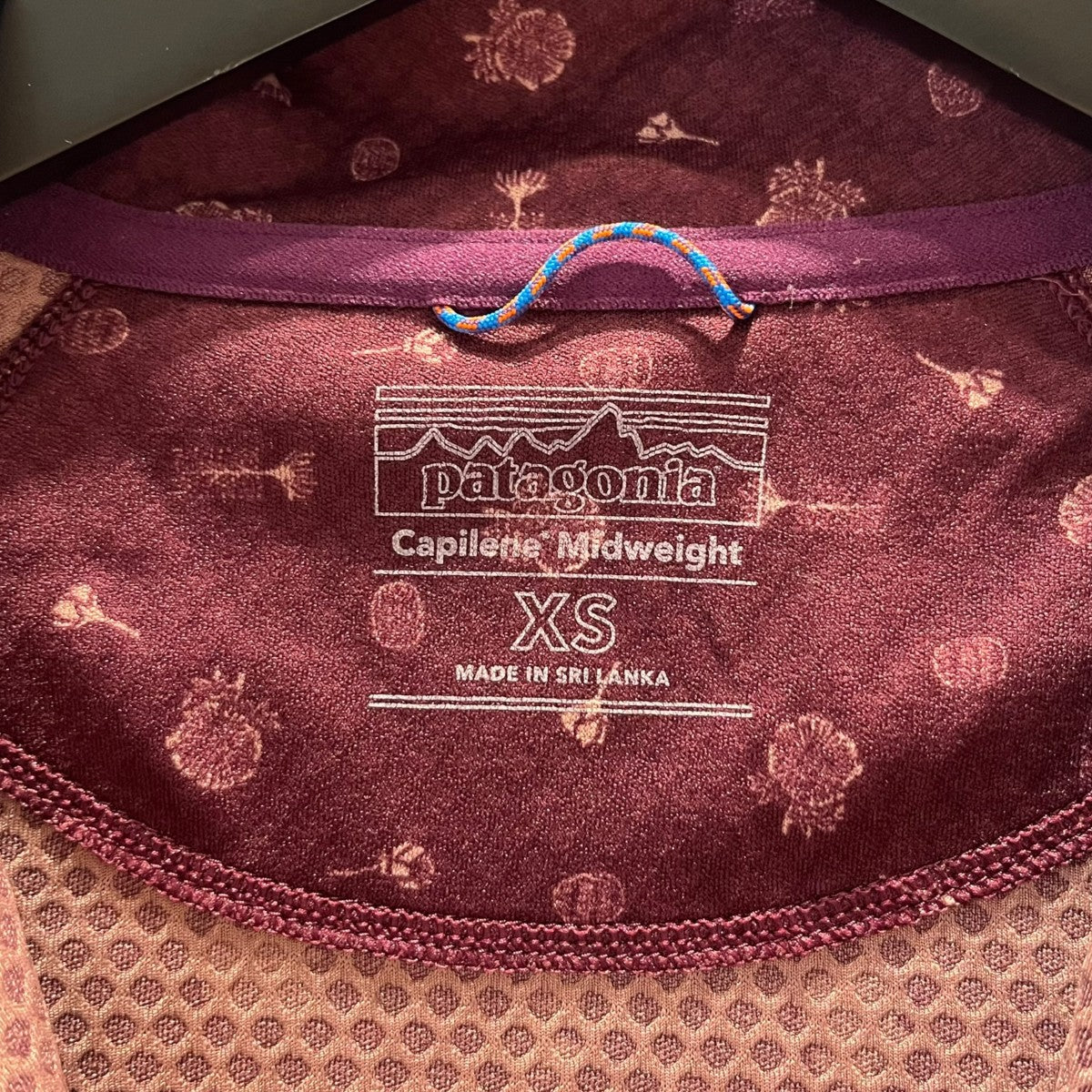 Patagonia キャプリーン・ミッドウェイト・ジップネック総柄長袖カットソー44457 古着・中古-4枚目のアイテム画像