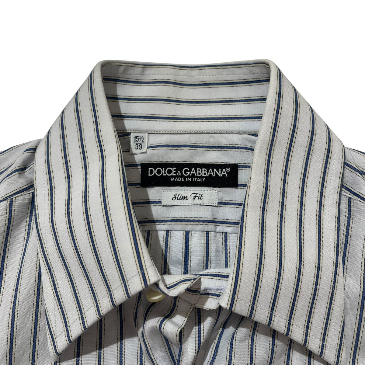DOLCE ＆ GABBANA ストライプストライプシャツG5175T 古着・中古-3枚目のアイテム画像