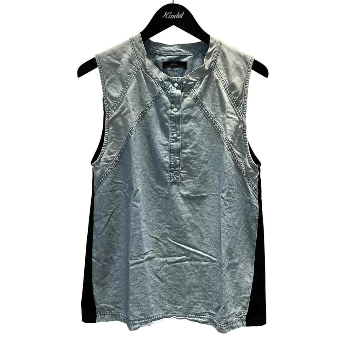 DIESEL ウォッシュ加工ノースリーブカットソー 古着・中古-1枚目のアイテム画像
