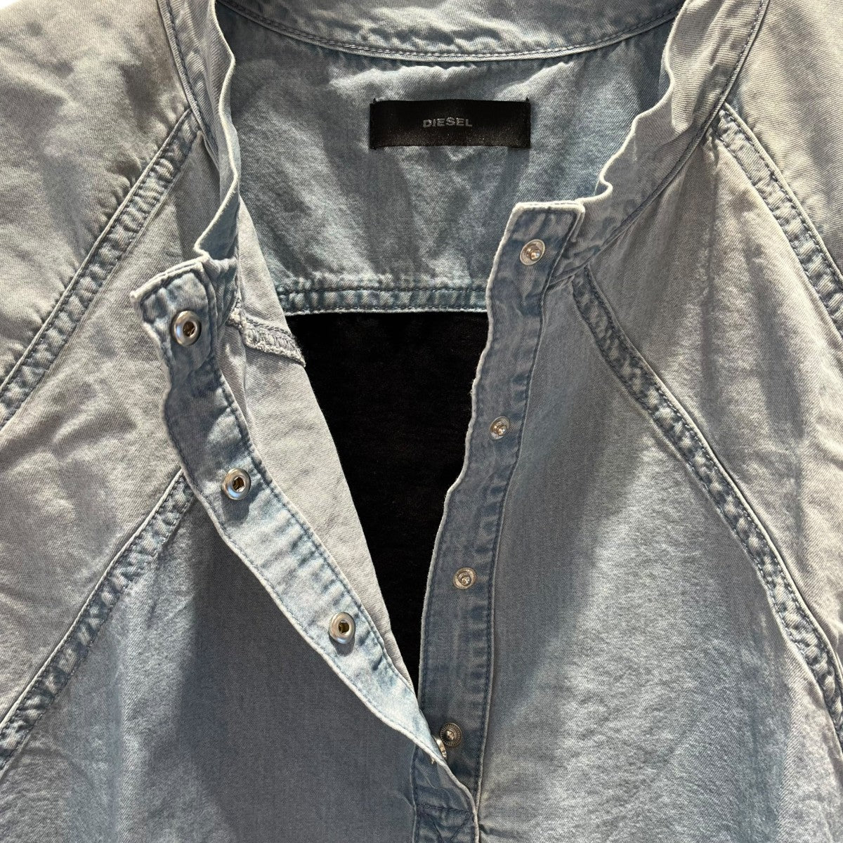 DIESEL ウォッシュ加工ノースリーブカットソー 古着・中古-3枚目のアイテム画像