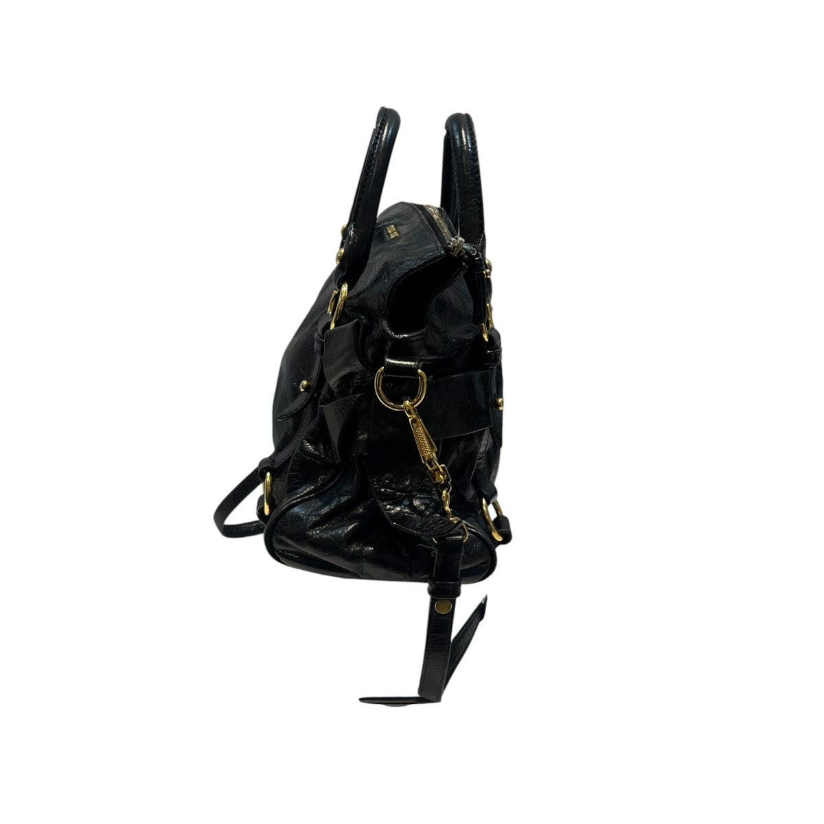 MIU MIU VITELLO LUX Ribbon2WAYバッグ 古着・中古-4枚目のアイテム画像