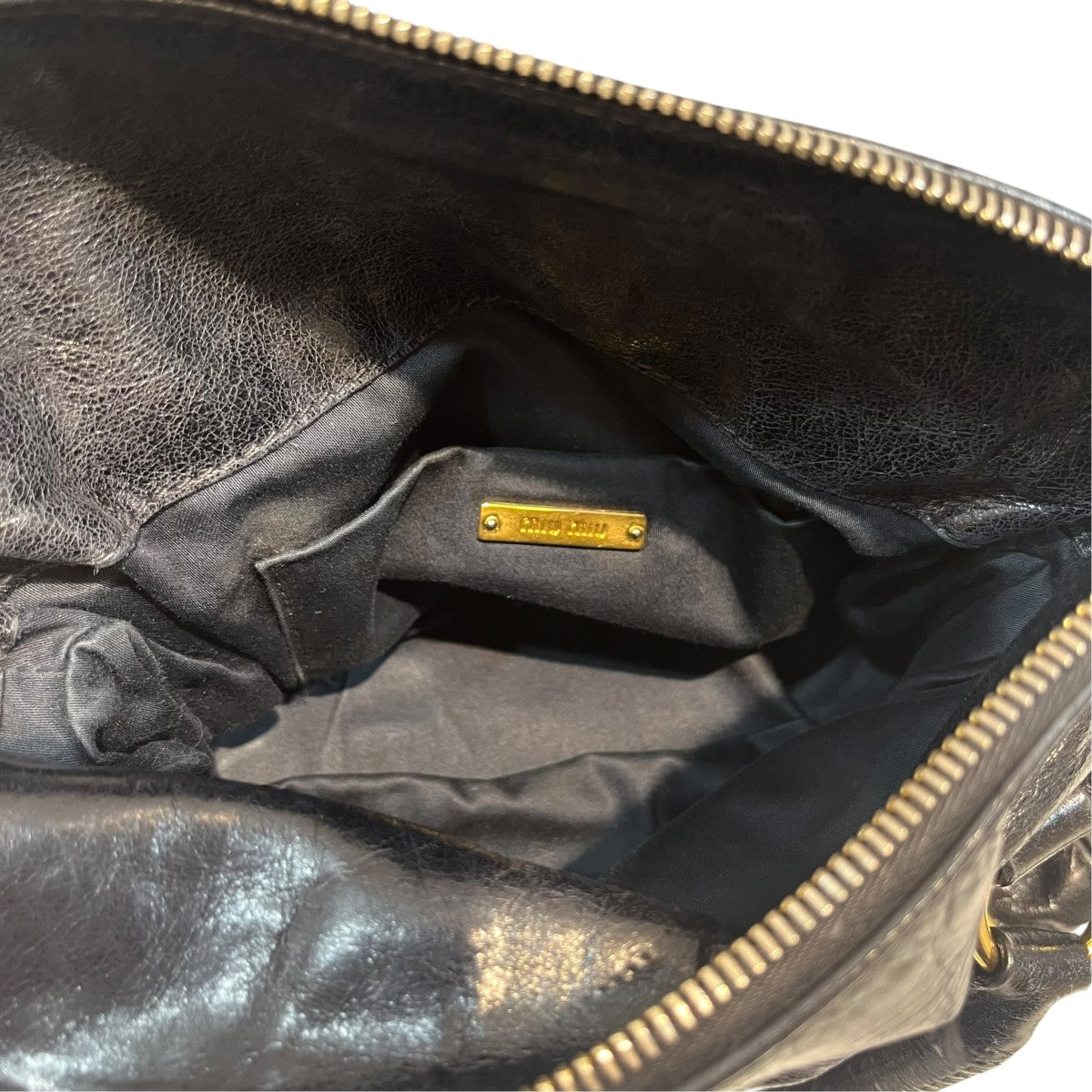 MIU MIU VITELLO LUX Ribbon2WAYバッグ 古着・中古-6枚目のアイテム画像