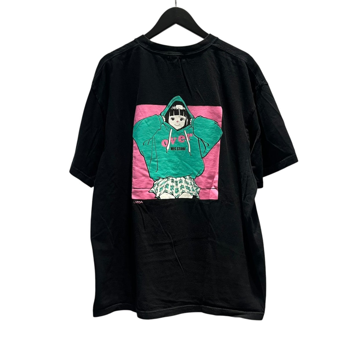 MFC STORE×overprint HOODIEプリントＴシャツ 古着・中古-2枚目のアイテム画像