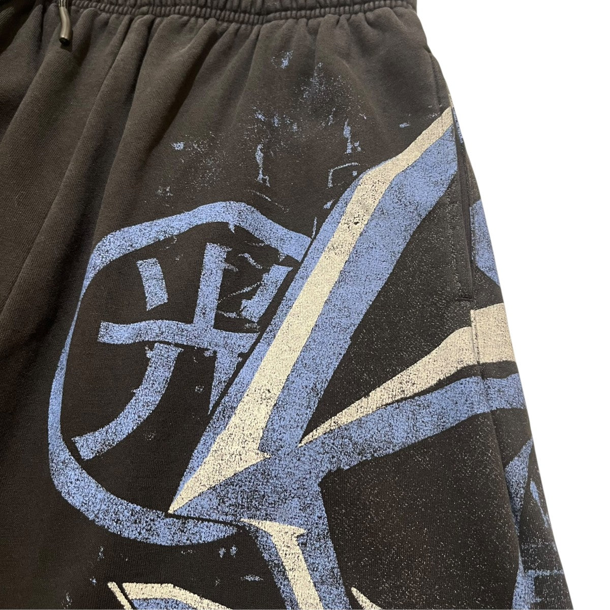 YoungLA×遊戯王 ウイングド・ブルー・アイズスウェットパンツ 古着・中古-4枚目のアイテム画像