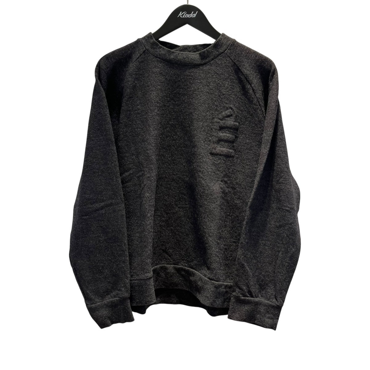 Etudes 左胸エンボスロゴクルーネックニット 古着・中古-1枚目のアイテム画像