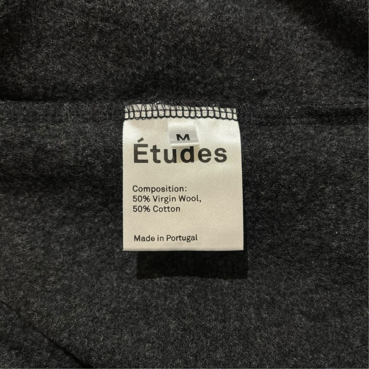 Etudes 左胸エンボスロゴクルーネックニット 古着・中古-7枚目のアイテム画像
