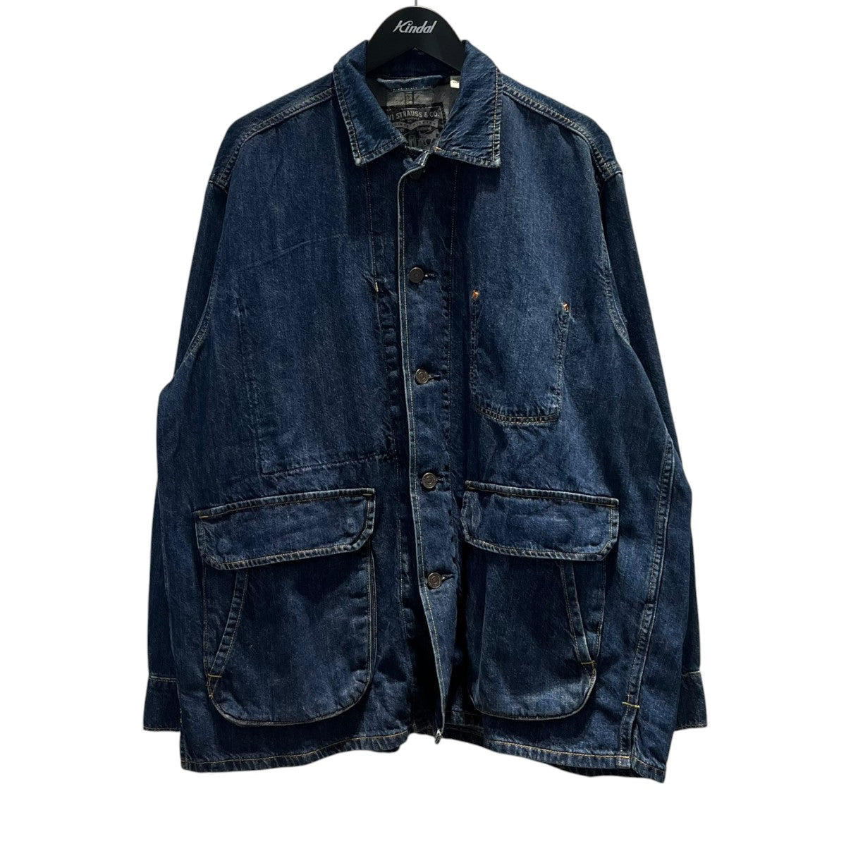 LEVI’S デニムエンジニアジャケットカバーオール005AG-0000 古着・中古-1枚目のアイテム画像