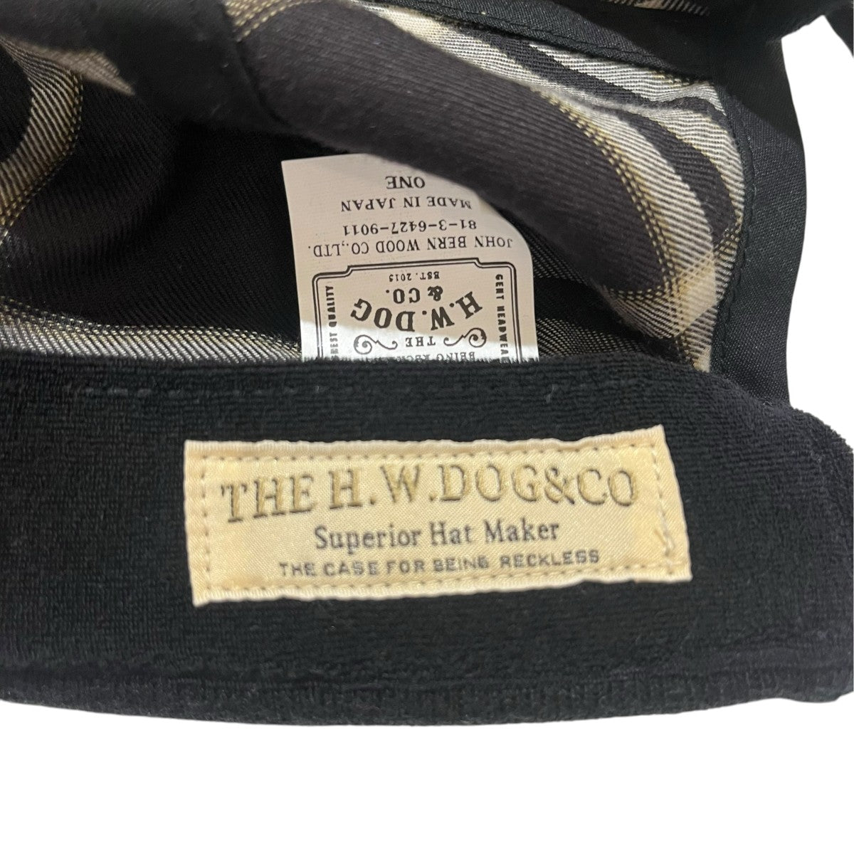 THE H．W．DOG＆CO． OMBRE ROLL CAPチェックキャップD-00918 古着・中古-4枚目のアイテム画像