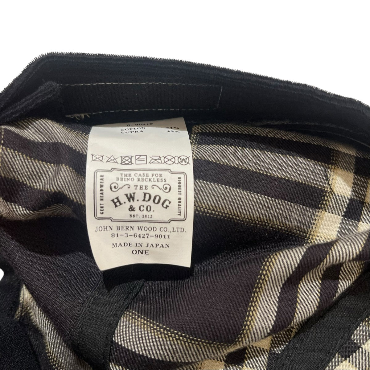 THE H．W．DOG＆CO． OMBRE ROLL CAPチェックキャップD-00918 古着・中古-5枚目のアイテム画像