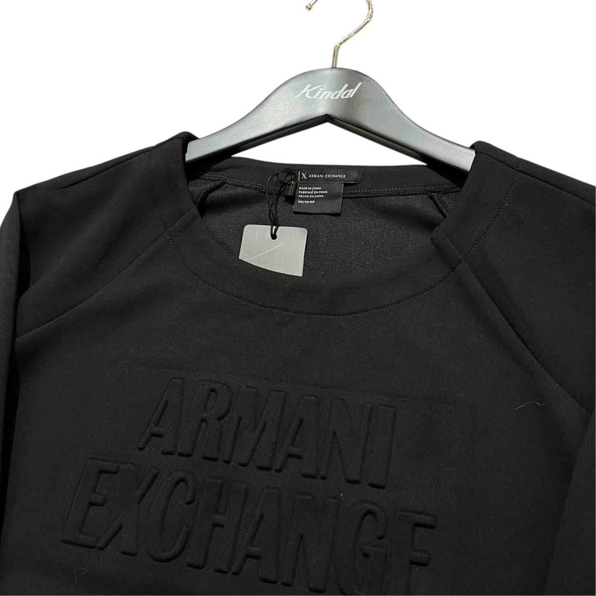 ARMANI EXCHANGE エンボスクルーネックスウェットシャツ 古着・中古-3枚目のアイテム画像