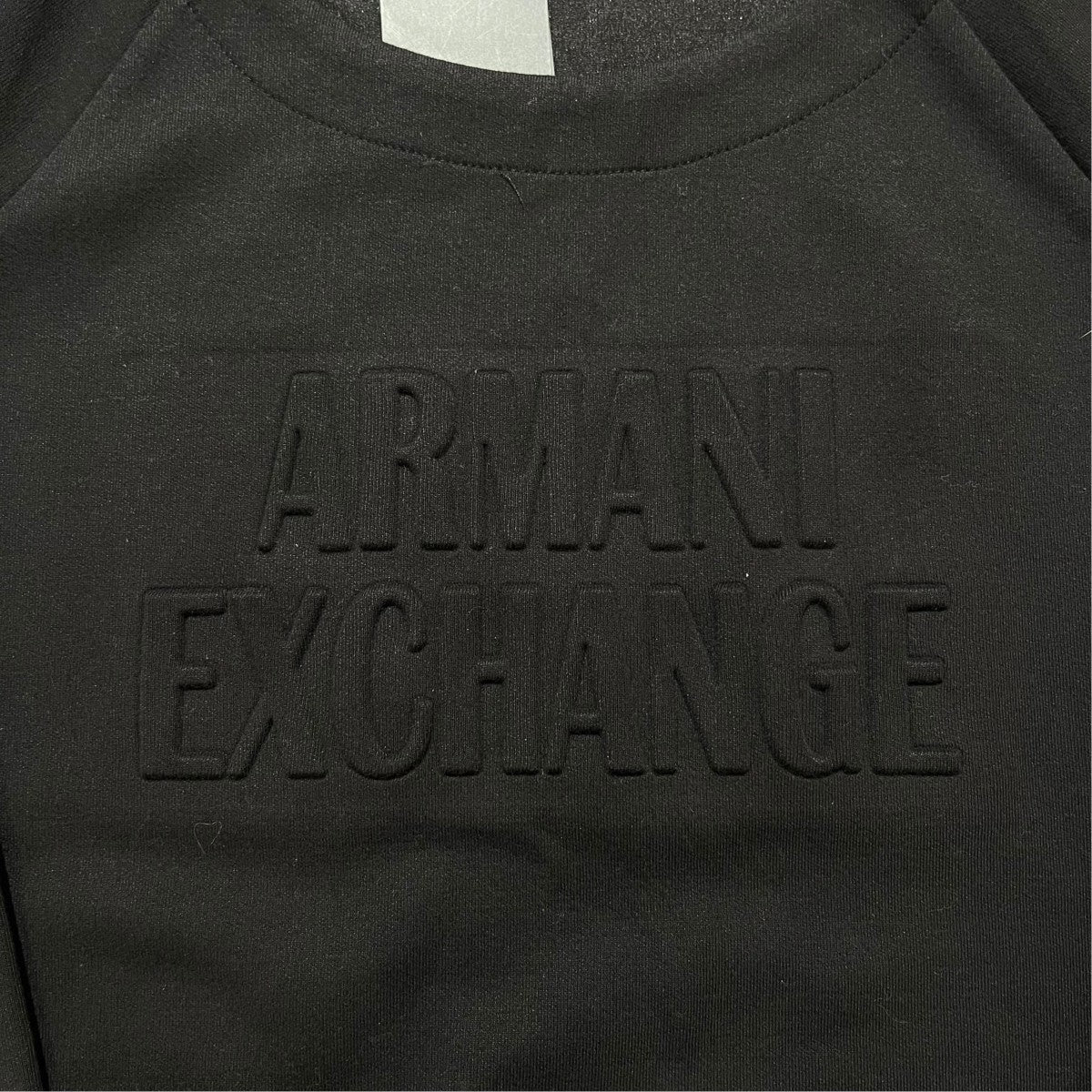 ARMANI EXCHANGE エンボスクルーネックスウェットシャツ 古着・中古-4枚目のアイテム画像