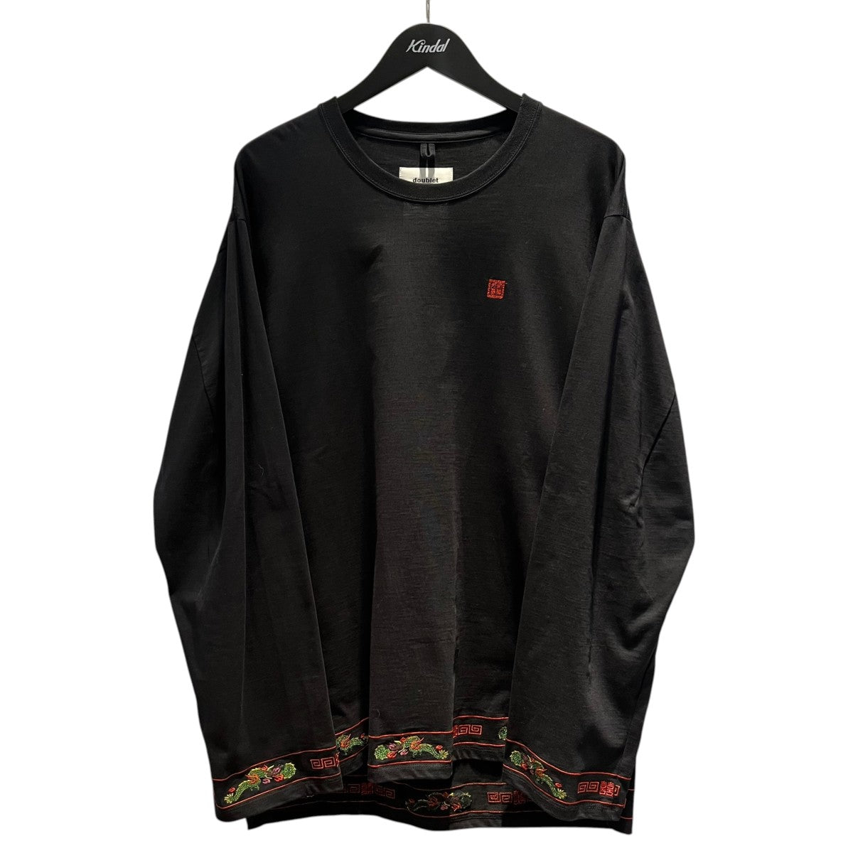 doublet RA-MEN ENBROIDERY LONG SLEEVE T-SHIRT長袖カットソー20AW29CS158 古着・中古-1枚目のアイテム画像