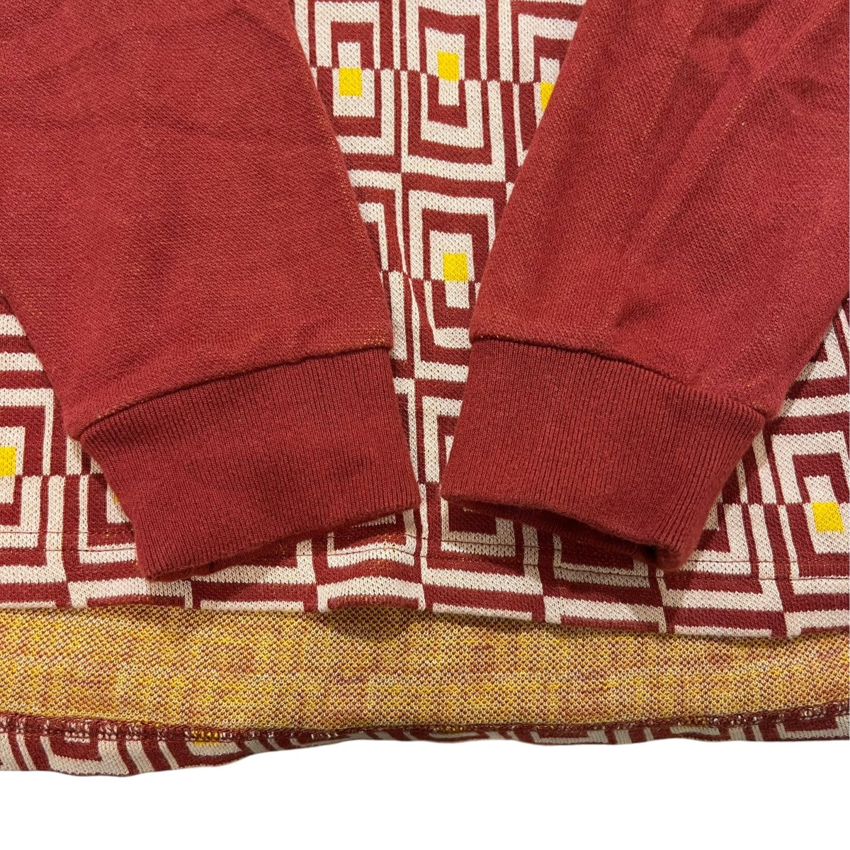 BoTT 21AW Door Jacquard L／S Poloニットポロシャツ213BOTT08 古着・中古-4枚目のアイテム画像