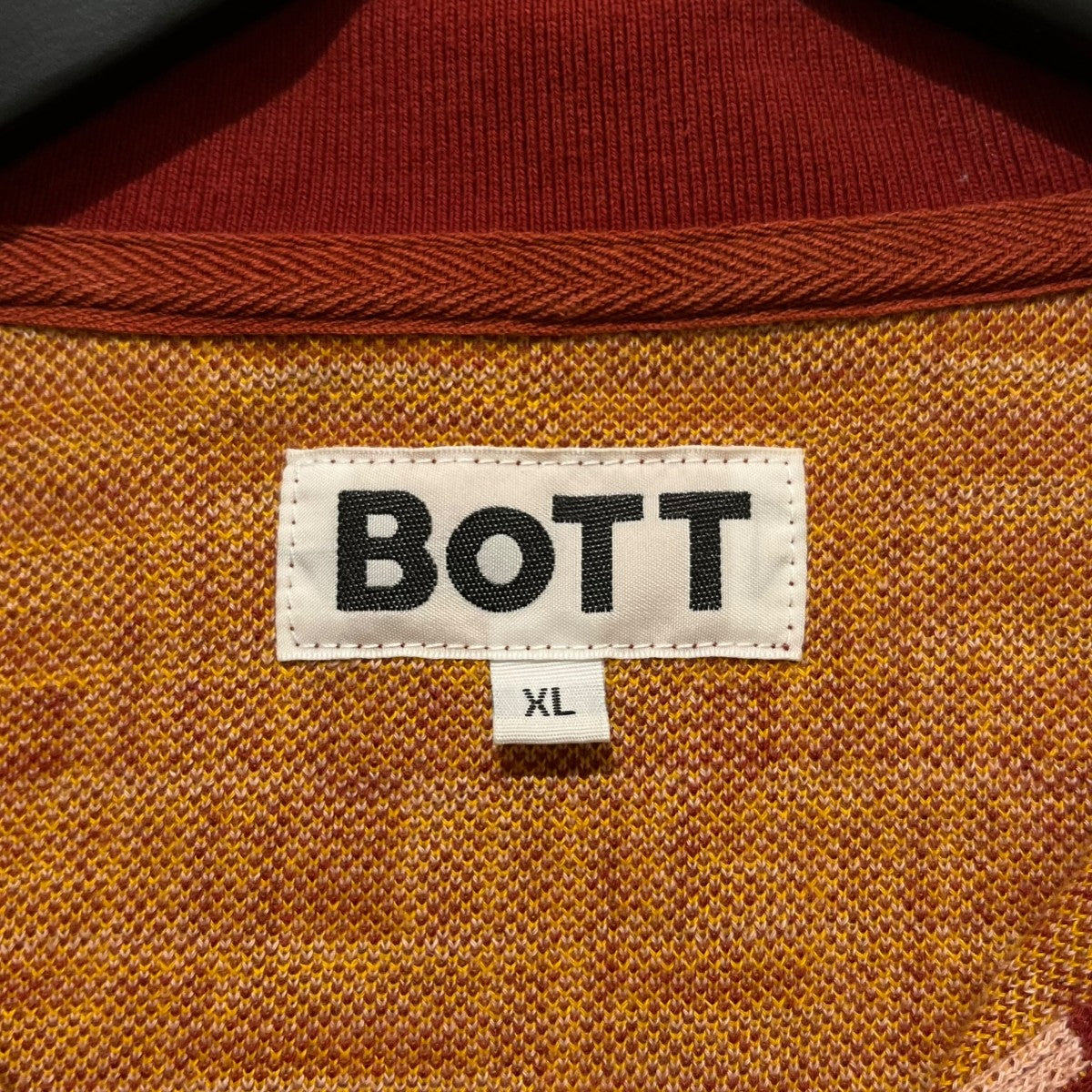 BoTT 21AW Door Jacquard L／S Poloニットポロシャツ213BOTT08 古着・中古-5枚目のアイテム画像
