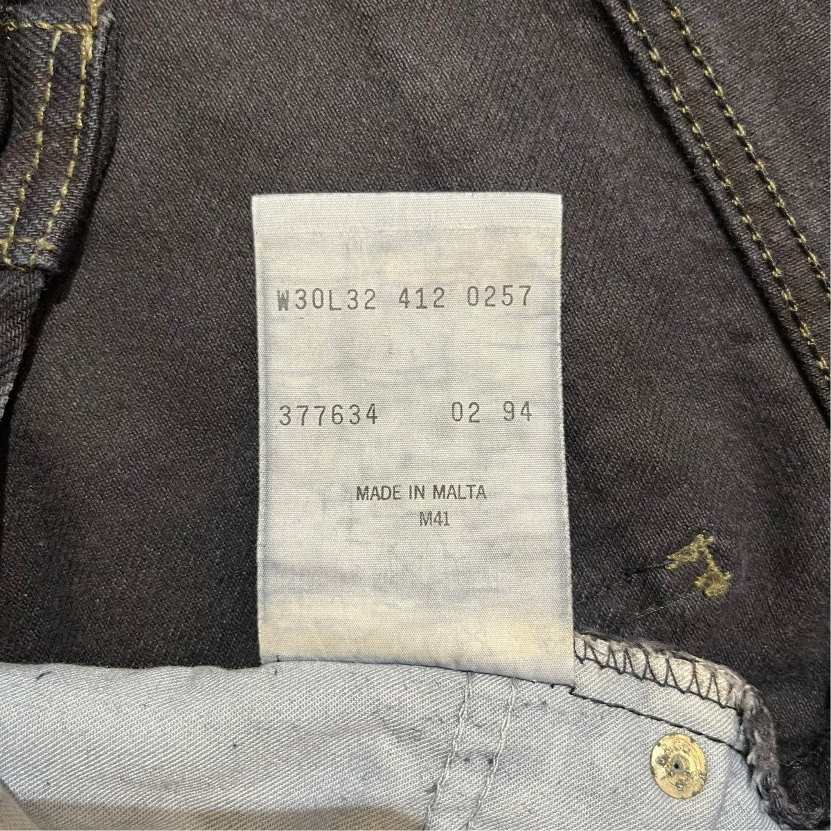 LEVI’S 90s Made in Maltaデニムパンツ 古着・中古-7枚目のアイテム画像