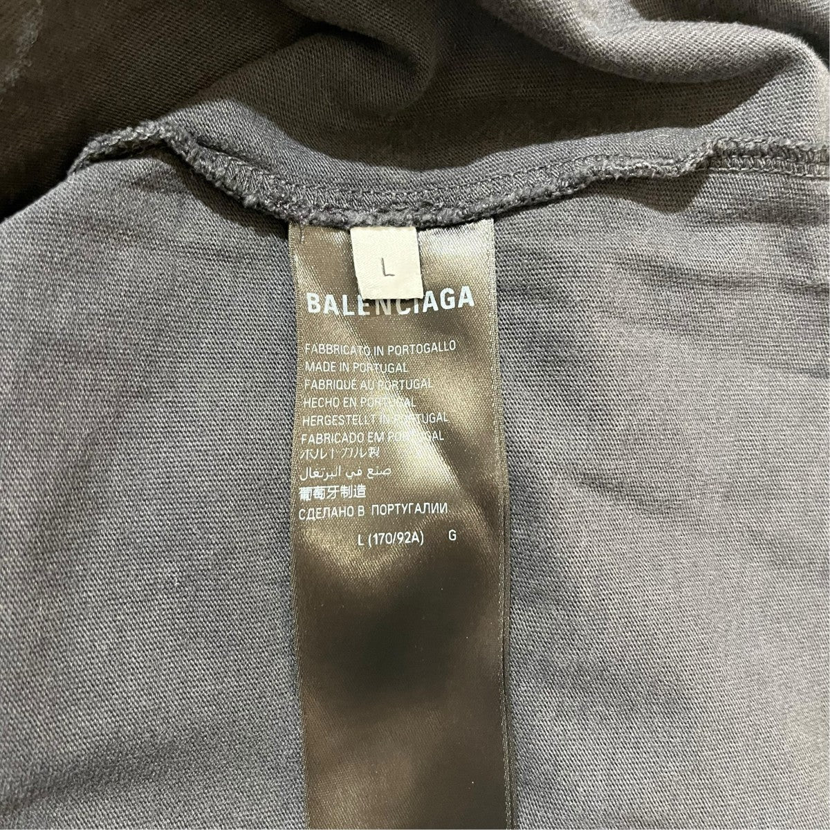 BALENCIAGA PARIS LIBERTYヴィンテージ加工自由の女神プリントＴシャツ764235TQVR9 24AW 古着・中古-4枚目のアイテム画像
