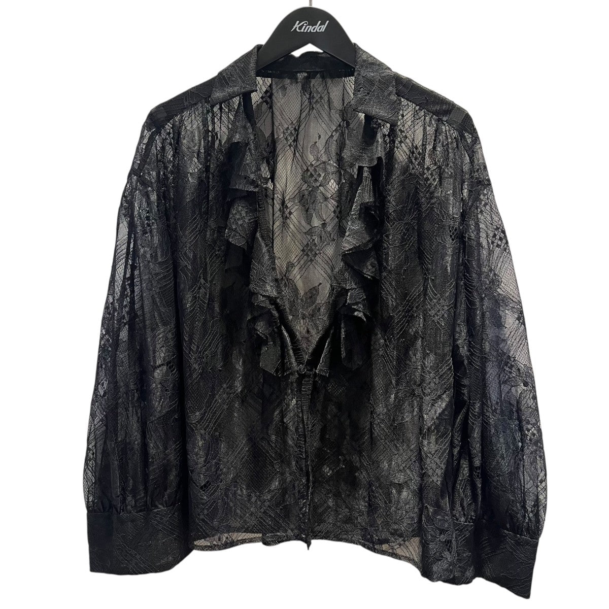 maturely Lace Ruffle Blouse長袖ブラウス13-11-0214-803 古着・中古-1枚目のアイテム画像
