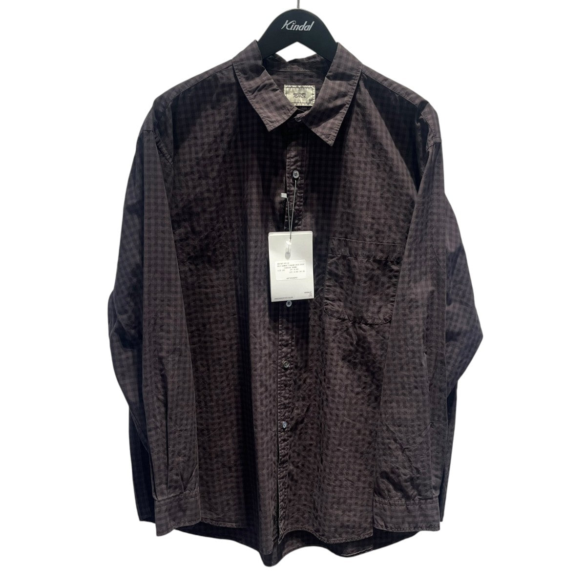 ANOTHER OFFICE AOFFSH003DR BOLD GARMENT GINGHAM CHECK SHIRTボールドガーメントギンガムチェックシャツ 古着・中古-1枚目のアイテム画像
