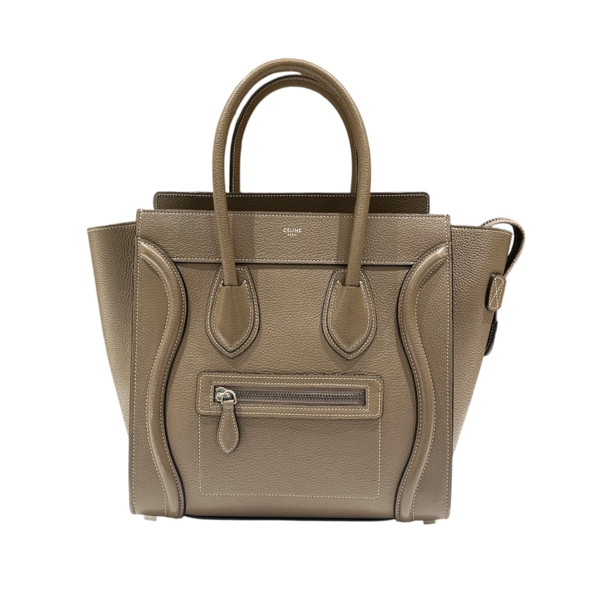 CELINE ラゲージ マイクロショッパーラゲージ レザー ハンドバッグ 古着・中古-1枚目のアイテム画像