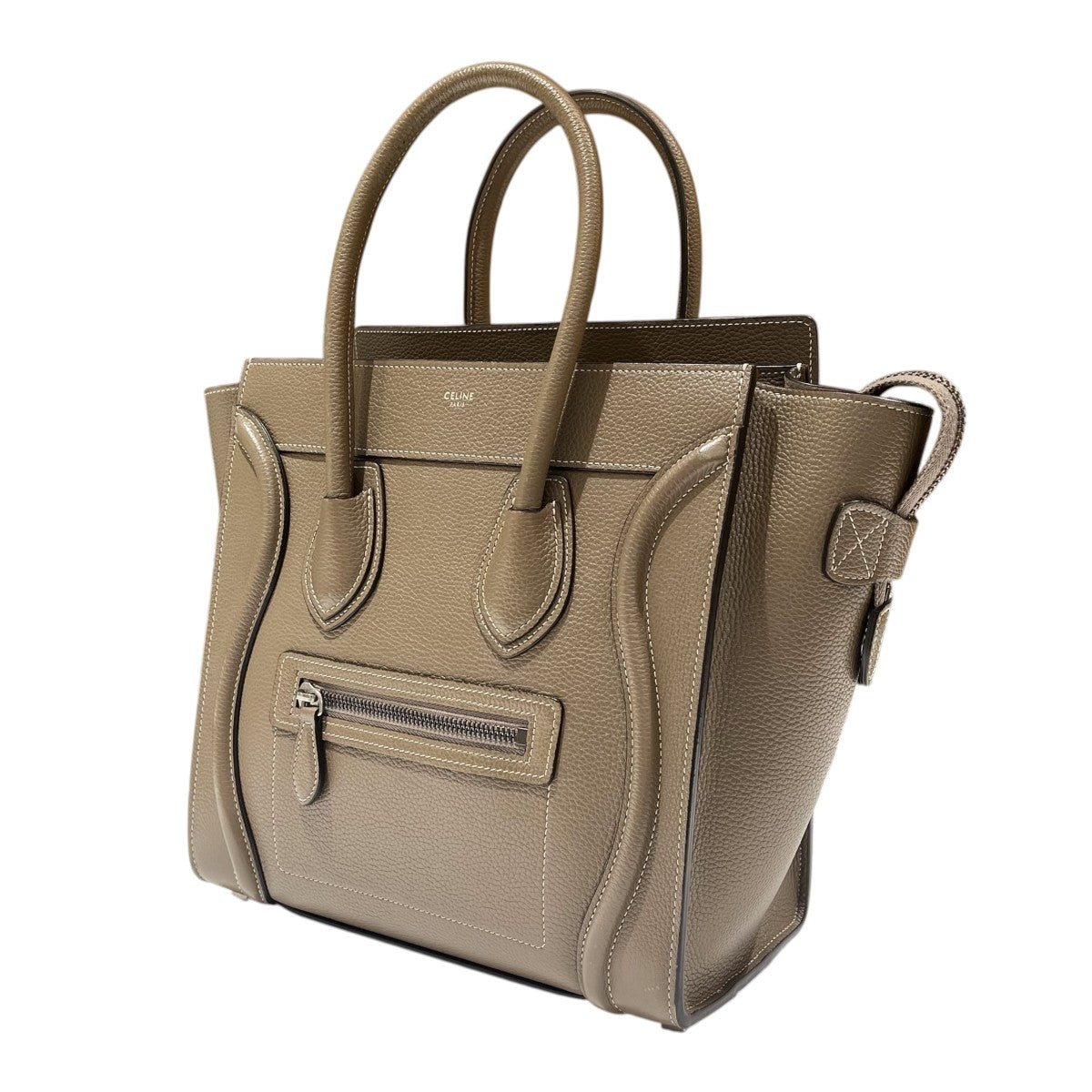 CELINE ラゲージ マイクロショッパーラゲージ レザー ハンドバッグ 古着・中古-2枚目のアイテム画像