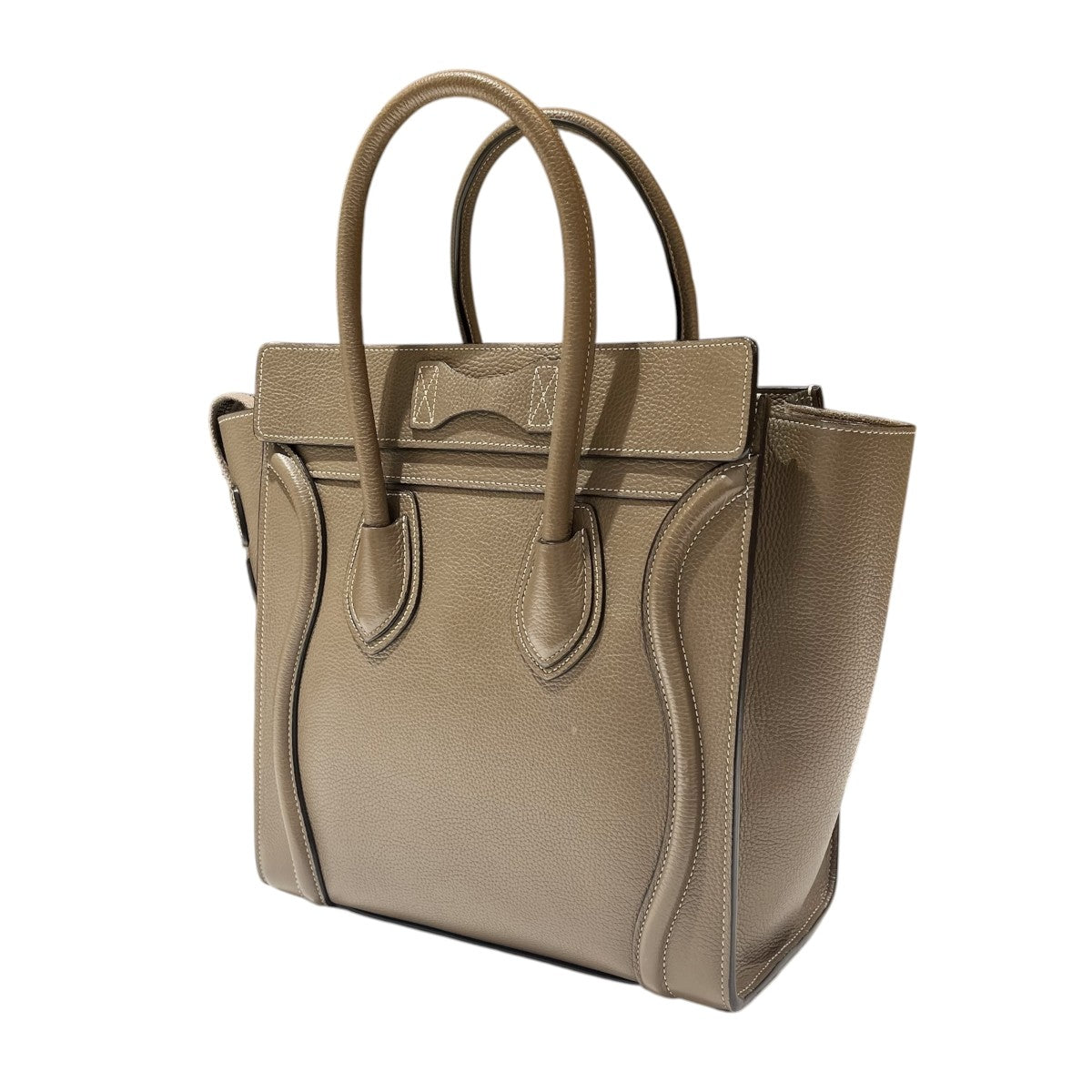 CELINE ラゲージ マイクロショッパーラゲージ レザー ハンドバッグ 古着・中古-3枚目のアイテム画像