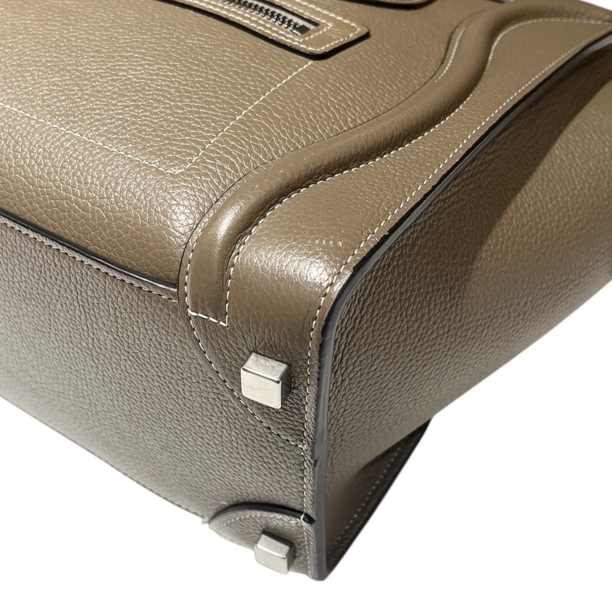 CELINE ラゲージ マイクロショッパーラゲージ レザー ハンドバッグ 古着・中古-8枚目のアイテム画像
