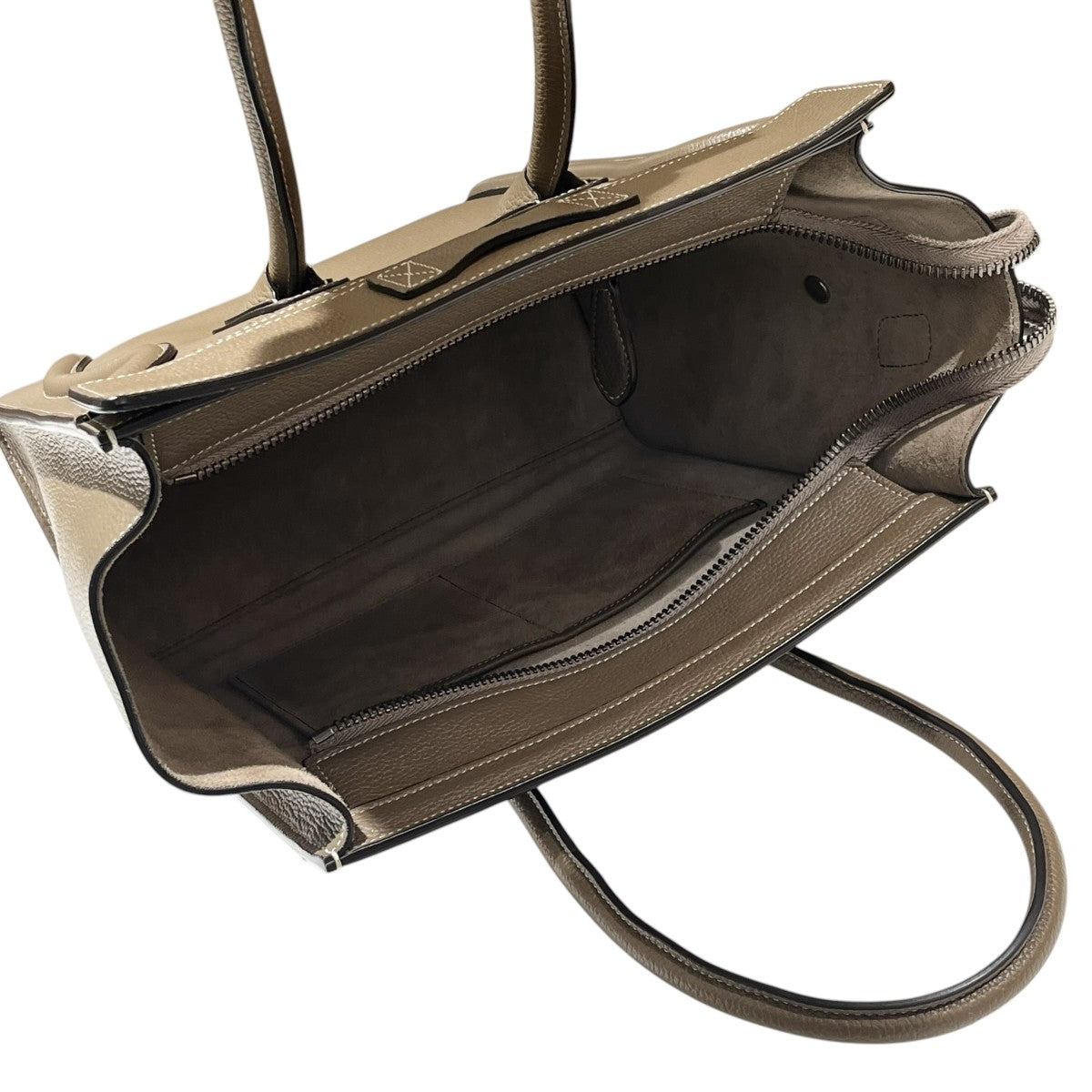 CELINE ラゲージ マイクロショッパーラゲージ レザー ハンドバッグ 古着・中古-9枚目のアイテム画像