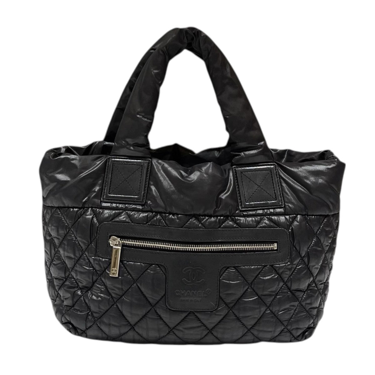 CHANEL コココクーン ナイロン キルティング トートバッグ 古着・中古-1枚目のアイテム画像