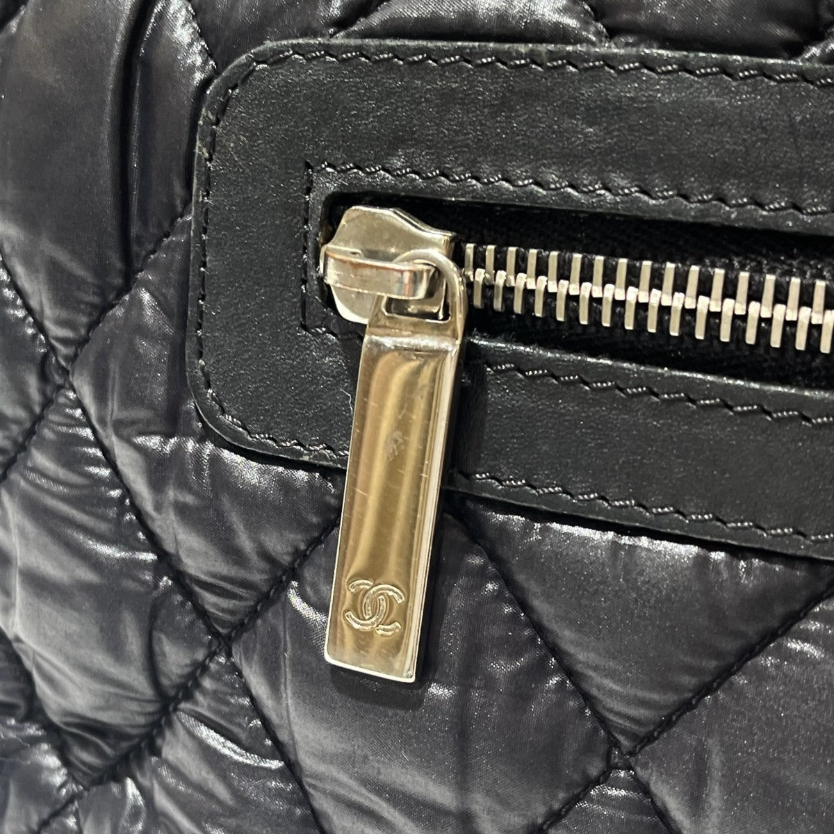 CHANEL コココクーン ナイロン キルティング トートバッグ 古着・中古-5枚目のアイテム画像