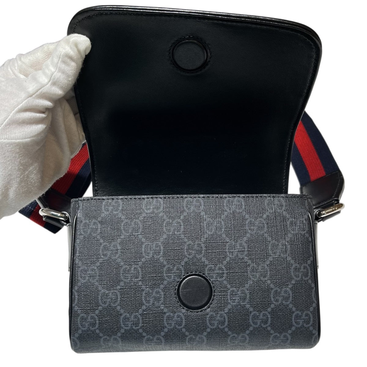 GUCCI GGスプリーム スーパーミニバッグ ショルダーバッグ 791741 古着・中古-6枚目のアイテム画像