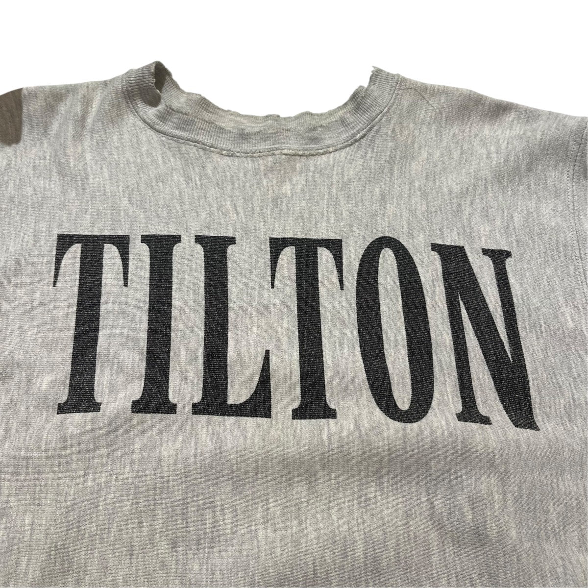 Champion 黒染み込み リバースウィーブスウェット90S 刺繍ﾀｸﾞ TILTON 古着・中古-4枚目のアイテム画像