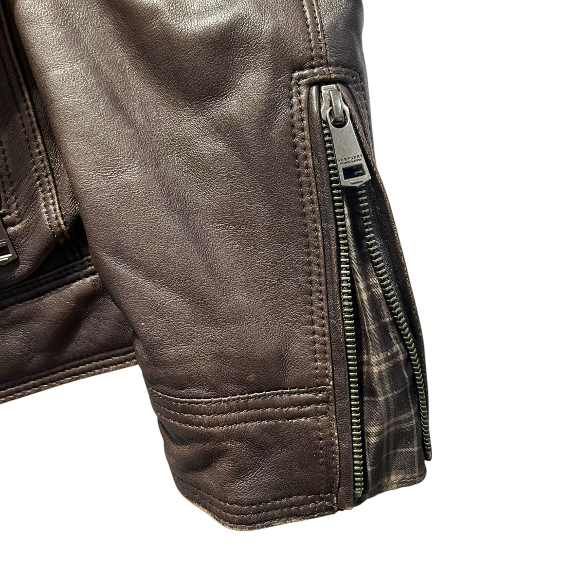 BURBERRY BLACK LABEL レザージャケットD1F17-615-58 古着・中古-5枚目のアイテム画像
