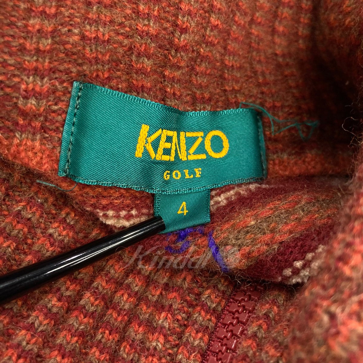 KENZO GOLF(ケンゾーゴルフ) 90s ハーフジップニット 535-V-8271 ブラウン サイズ 4｜【公式】カインドオルオンライン  ブランド古着・中古通販【kindal】