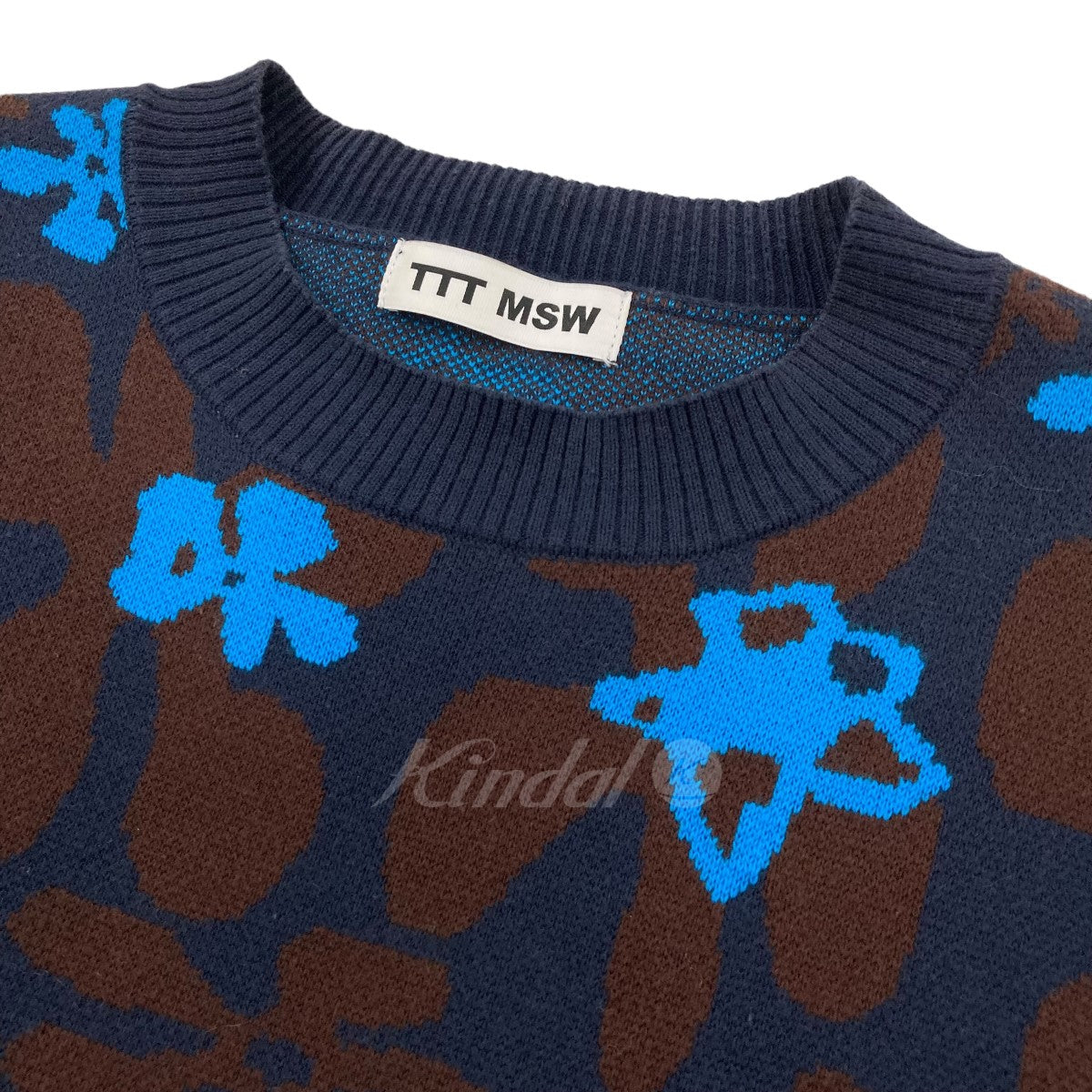 TTT MSW(ティー) 2023SS 「Flower Camo Knit Vest」 総柄ニットベスト 