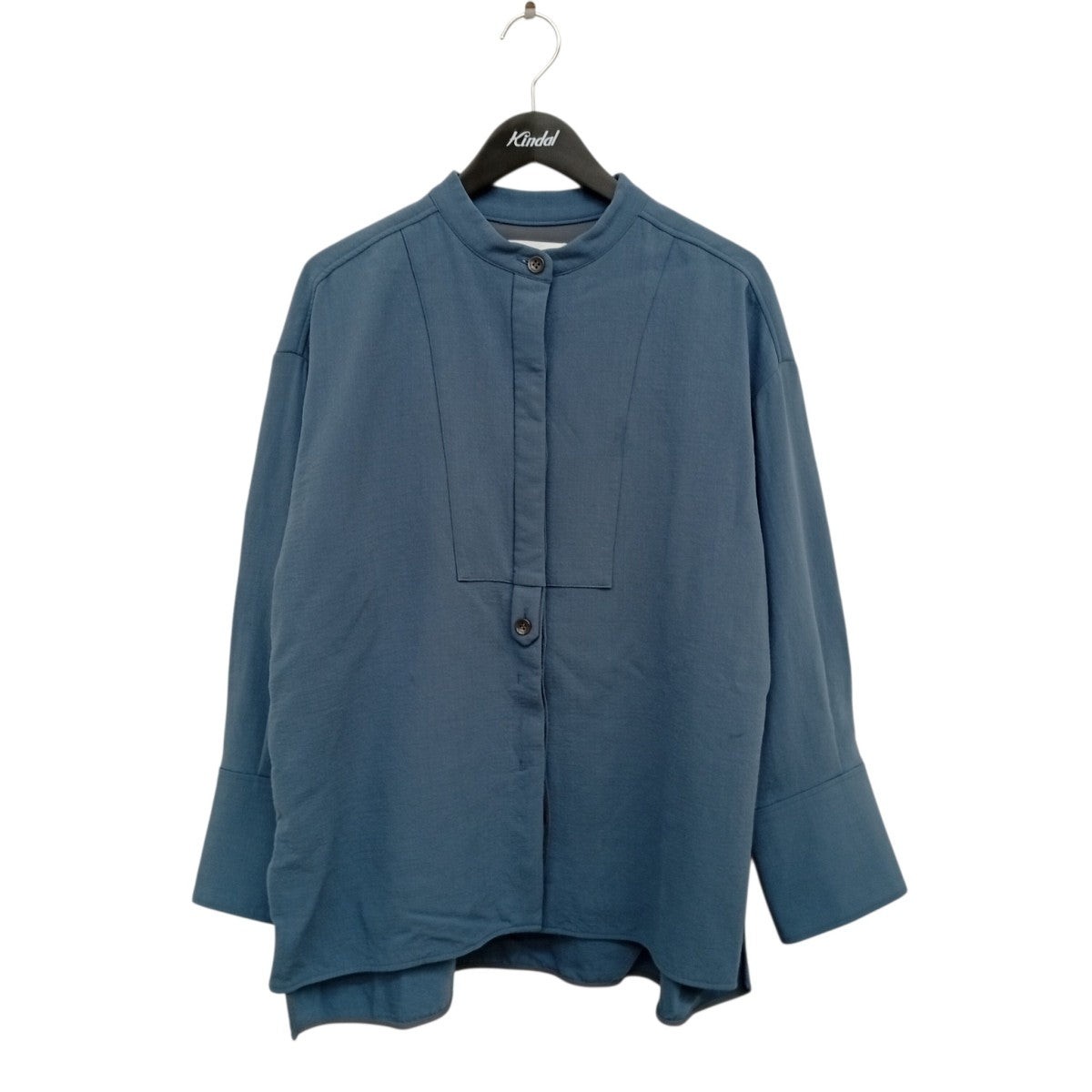 WOOL DOUBLE CLOTH BIG SHIRTバンドカラーシャツ0770RTW003B