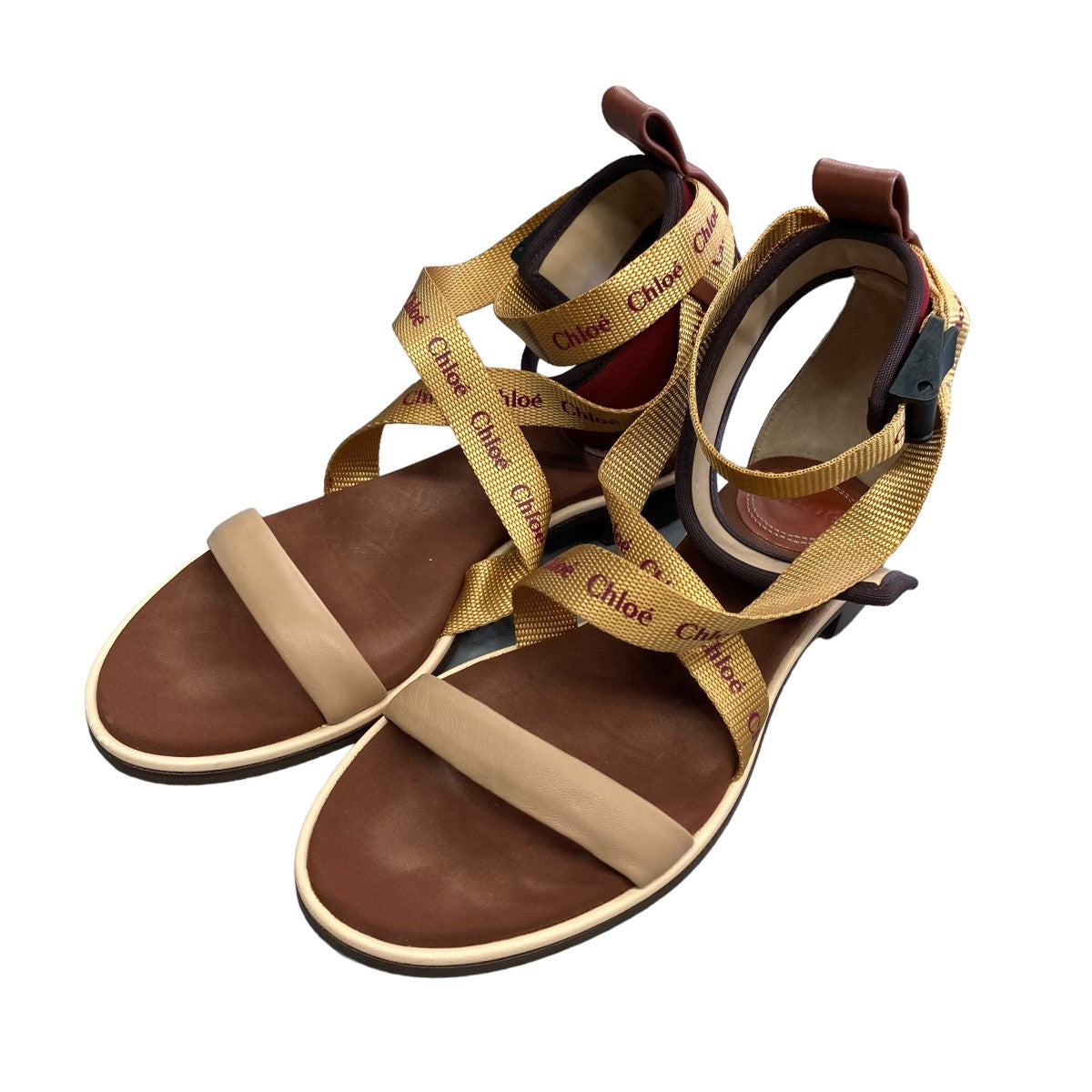 Chloe(クロエ) 「FLAT SANDAL」 サンダル CHC19S12075 ブラウン サイズ 36 1／2｜【公式】カインドオルオンライン  ブランド古着・中古通販【kindal】