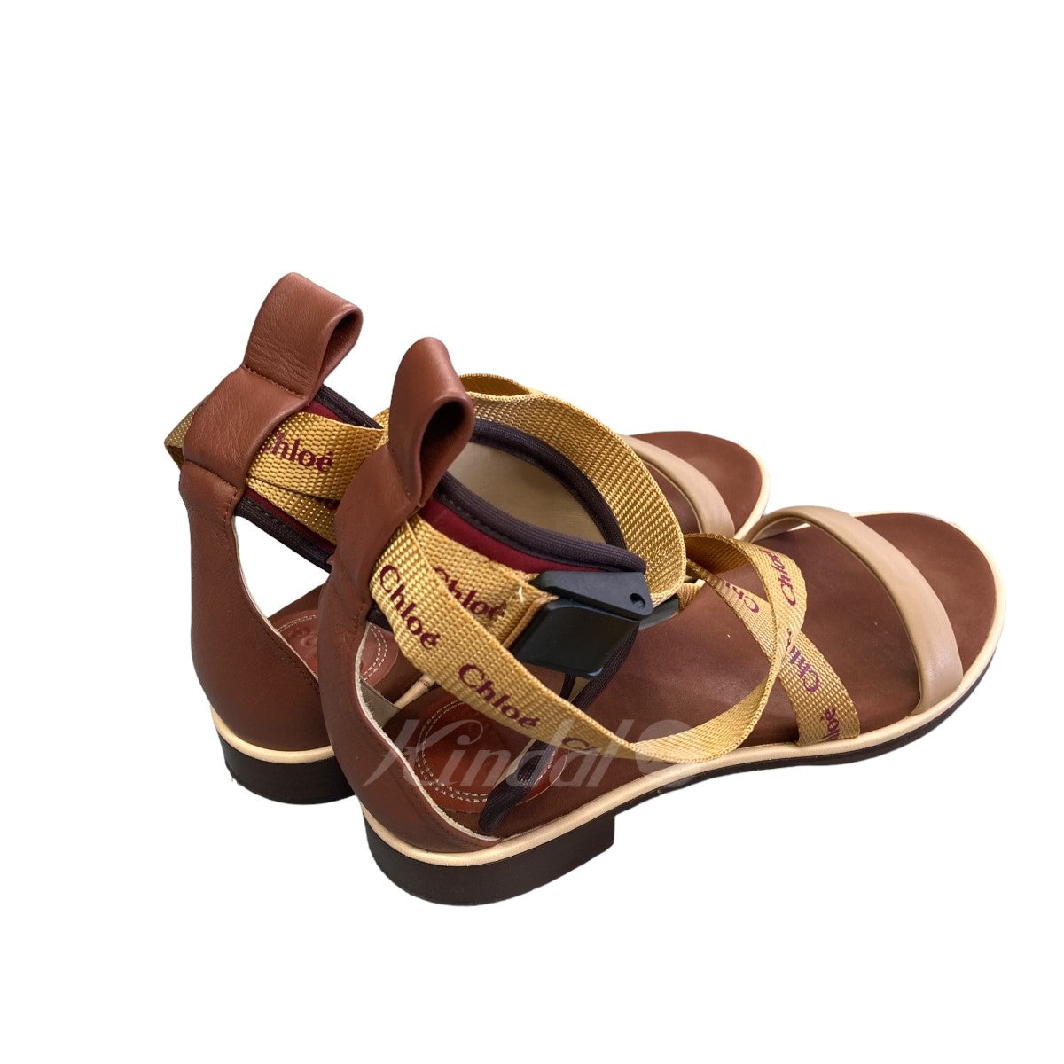 Chloe(クロエ) 「FLAT SANDAL」 サンダル CHC19S12075 ブラウン サイズ 36 1／2｜【公式】カインドオルオンライン  ブランド古着・中古通販【kindal】