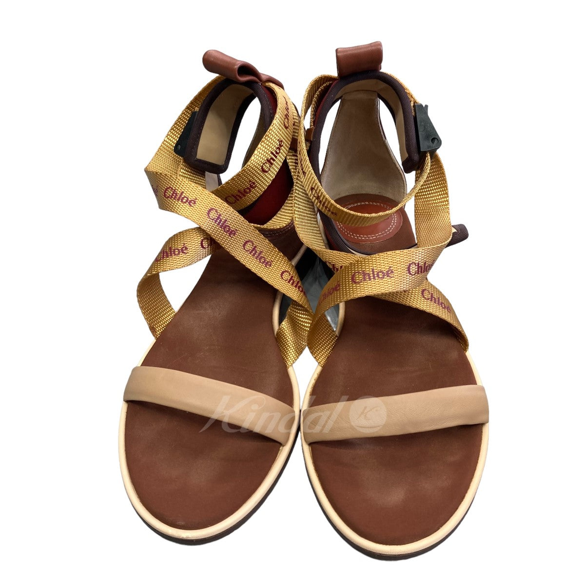 Chloe(クロエ) 「FLAT SANDAL」 サンダル CHC19S12075 ブラウン サイズ 36 1／2｜【公式】カインドオルオンライン  ブランド古着・中古通販【kindal】