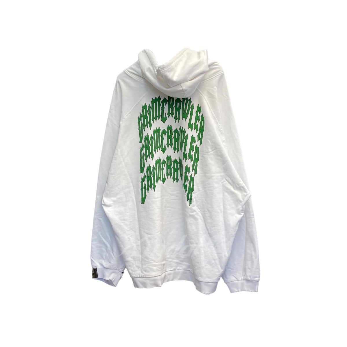 RAF SIMONS(ラフシモンズ) 2022SS「DestroyedoversizedhoodieGrimrawler」プリントパーカー 19003  0010 ホワイト サイズ 15｜【公式】カインドオルオンライン ブランド古着・中古通販【kindal】