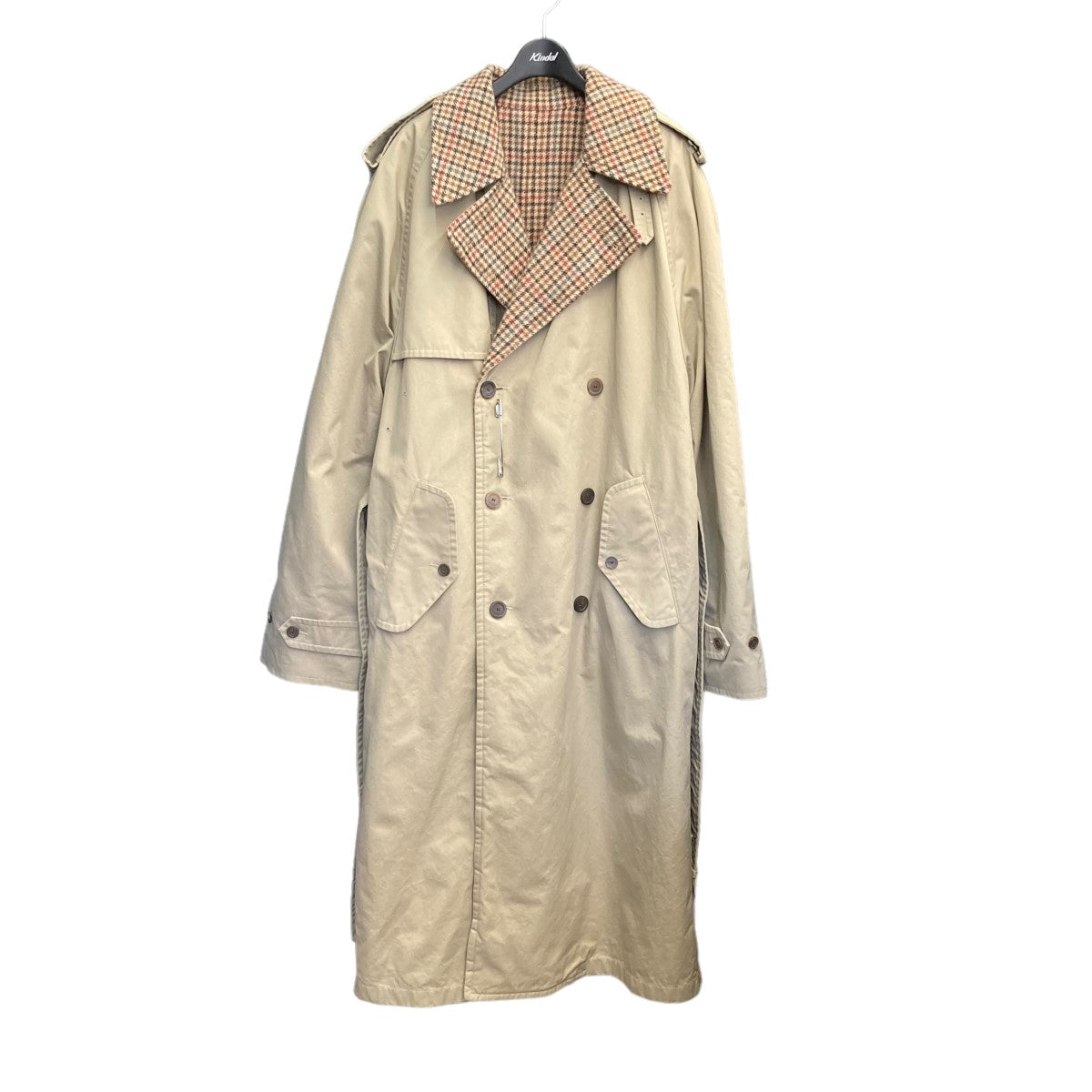 2022AW 「REVERSIBLE TRENCH COAT」 チェック地リバーシブルトレンチコート