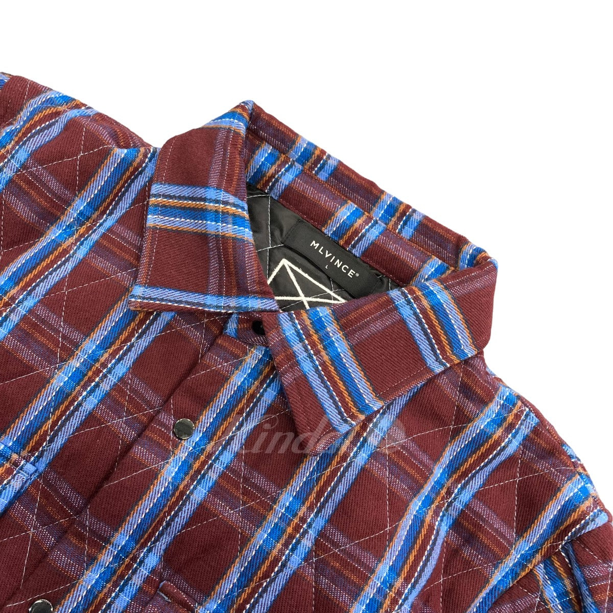 MLVINCE(メルヴィンス) 「QUILTED CHECK SHIRTS JACKET」 チェック柄シャツジャケット
