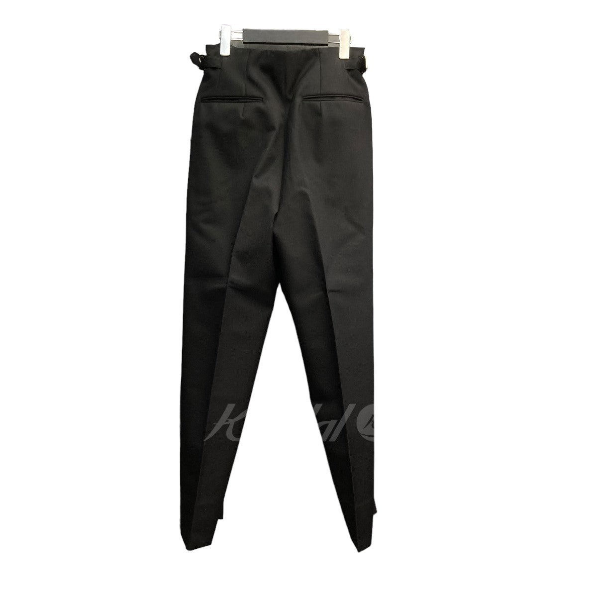 JOHN LAWRENCE SULLIVAN(ジョンローレンスサリバン) 2022SS 「Wool tapered zip trousers」  ジップデザインスラックス 2A004-0122-11 ブラック サイズ 46｜【公式】カインドオルオンライン ブランド古着・中古通販【kindal】