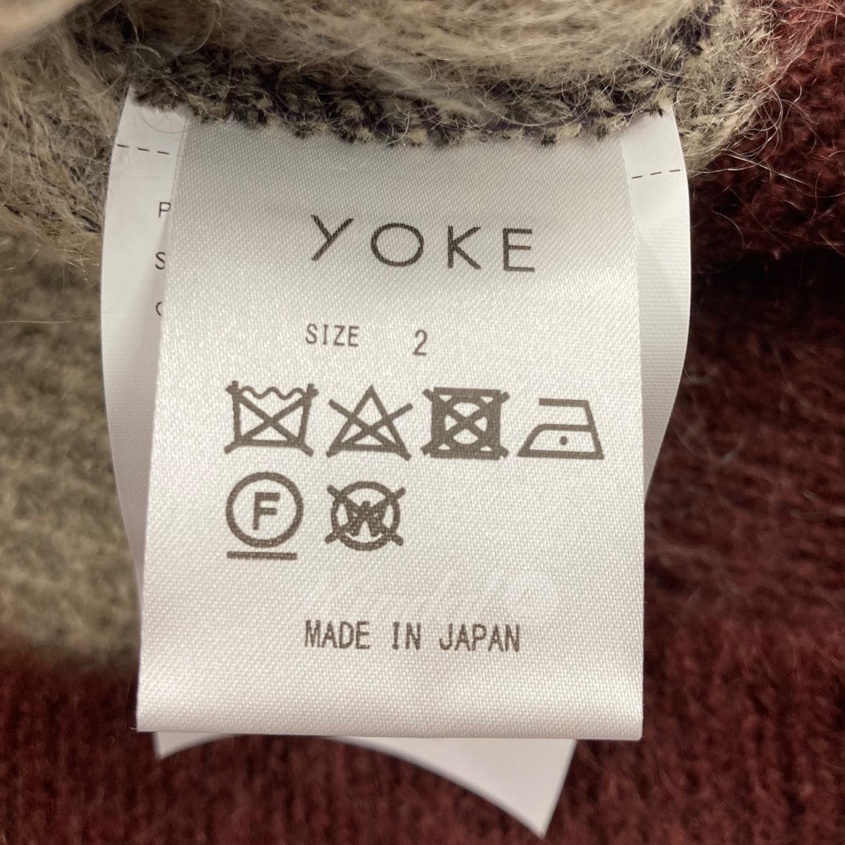 YOKE(ヨーク) 2023AW 「MOHAIR BORDER CREWNECK SWEATER」 モヘヤ ...