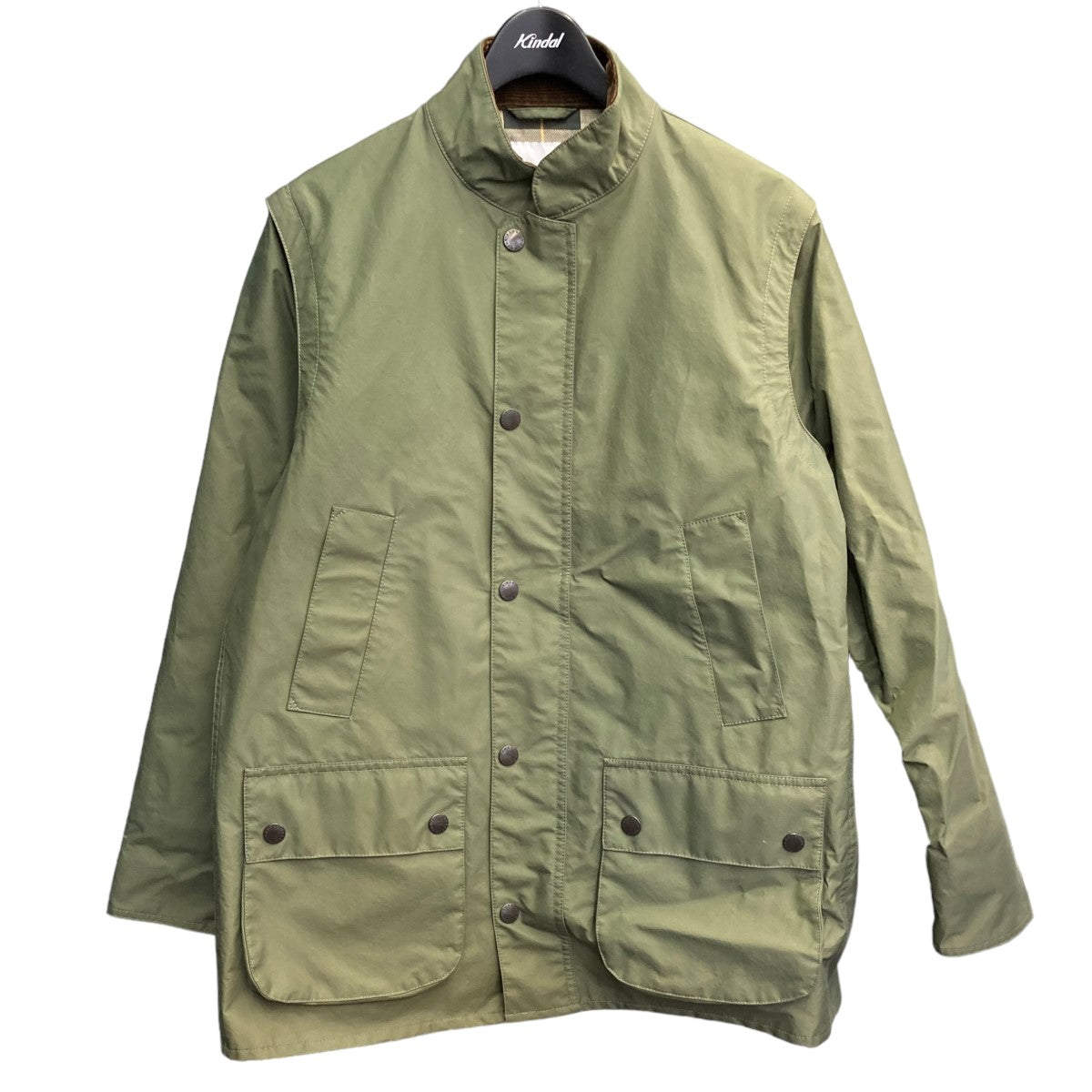 Barbour(バーブァー) 2WAYジップアップナイロンジャケット 2002286 グリーン サイズ 38｜【公式】カインドオルオンライン  ブランド古着・中古通販【kindal】