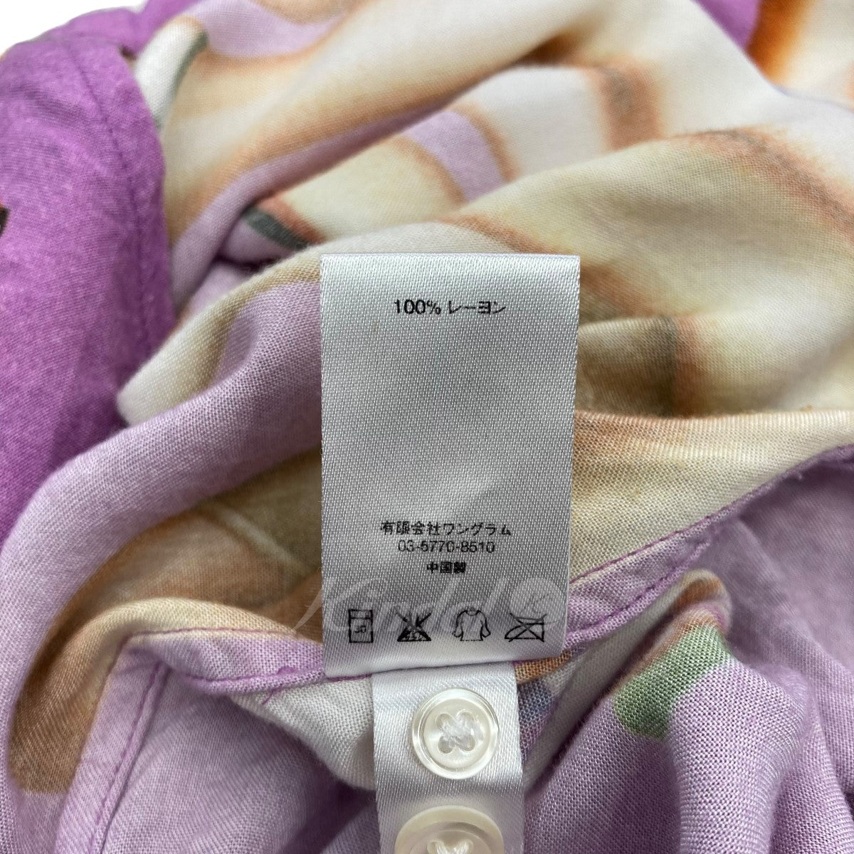 SUPREME 2015SS 「Heels Rayon Shirt」 半袖オープンカラーシャツ 古着・中古-6枚目のアイテム画像