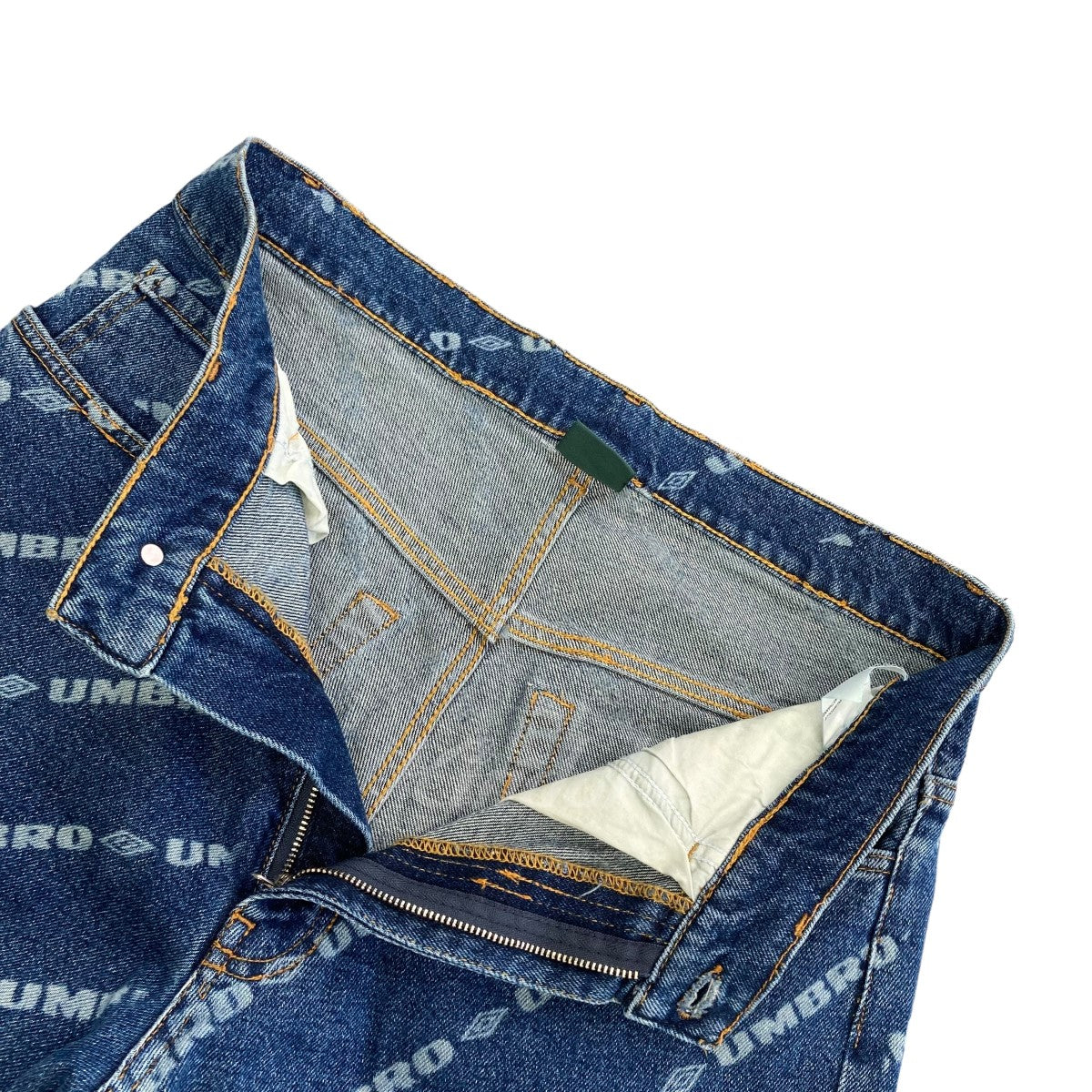 UMBRO(アンブロ) ロゴプリントデニムパンツ インディゴ サイズ S