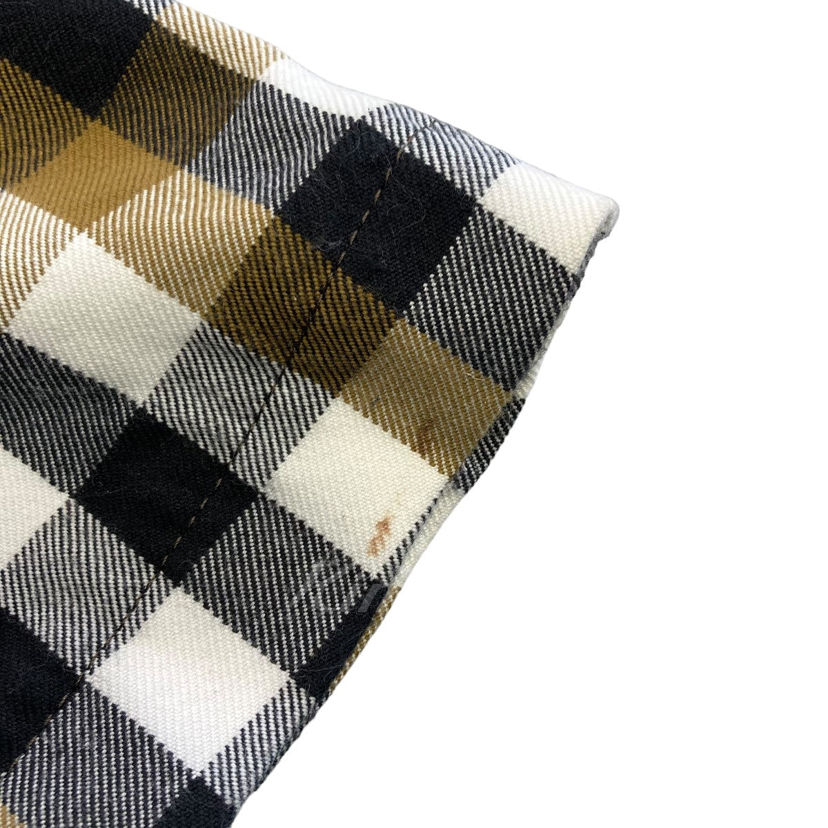 チェック柄ベルテッドコート