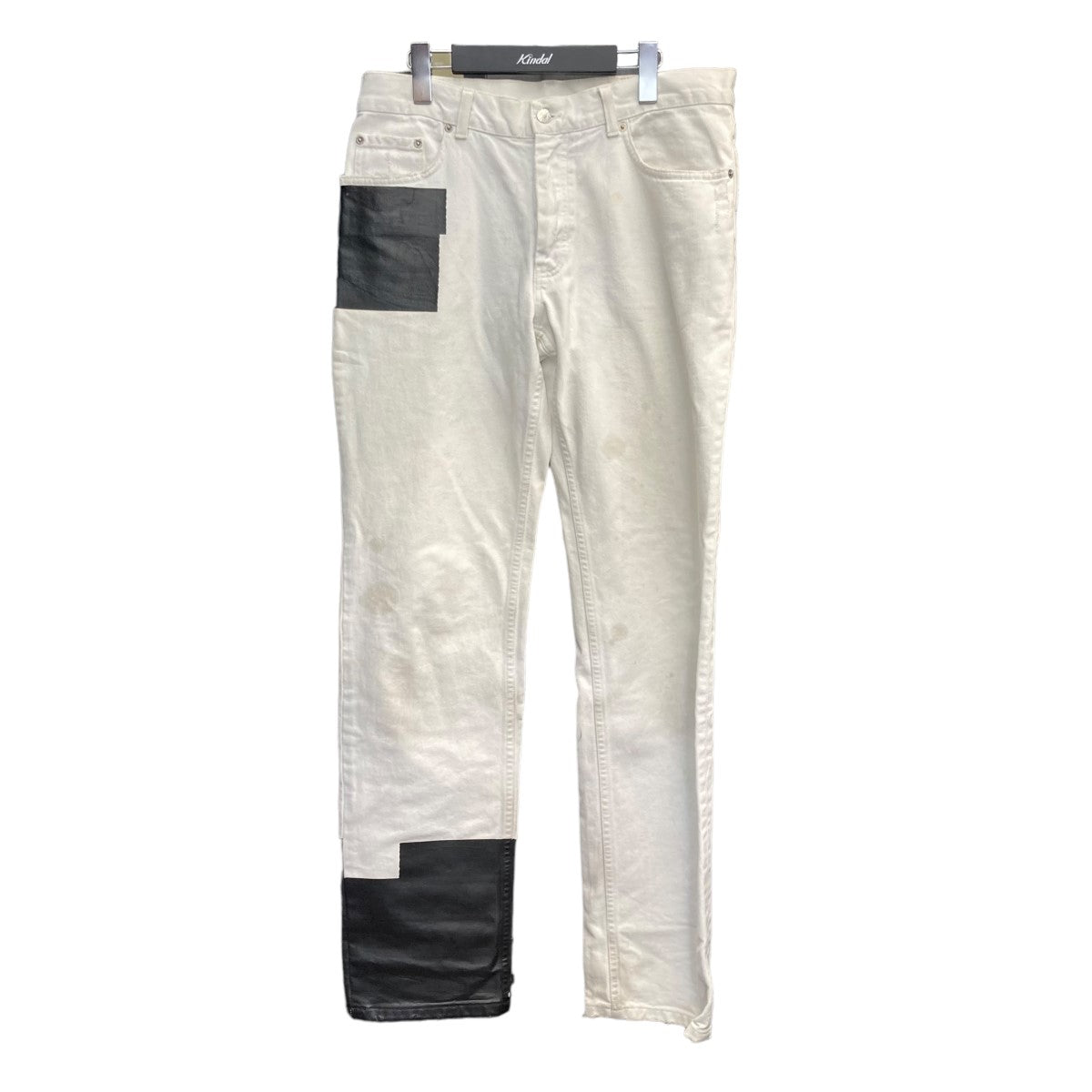 2003SS 本人期 「Rubber Tape Jeans」 デザインホワイトデニム